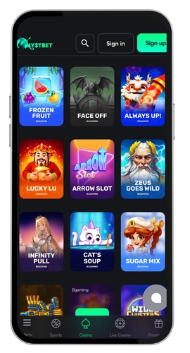 MystBet casino télécharger